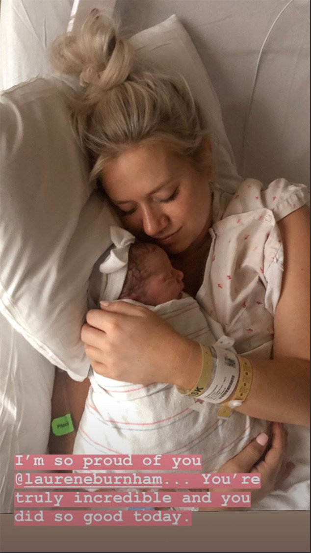 Arie Luyendyk Jr, Lauren Burnham, Baby Arie Luyendyk Jr, Lauren Burnham, Baby